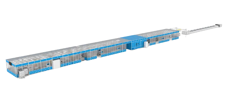 Línea de ensamblaje automático de módulos ESS para celdas prismáticas