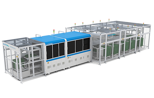 Máquina de clasificación automática para celdas cilíndricas