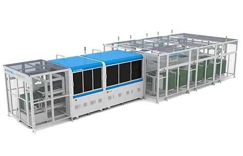 Máquina de clasificación automática para celdas cilíndricas